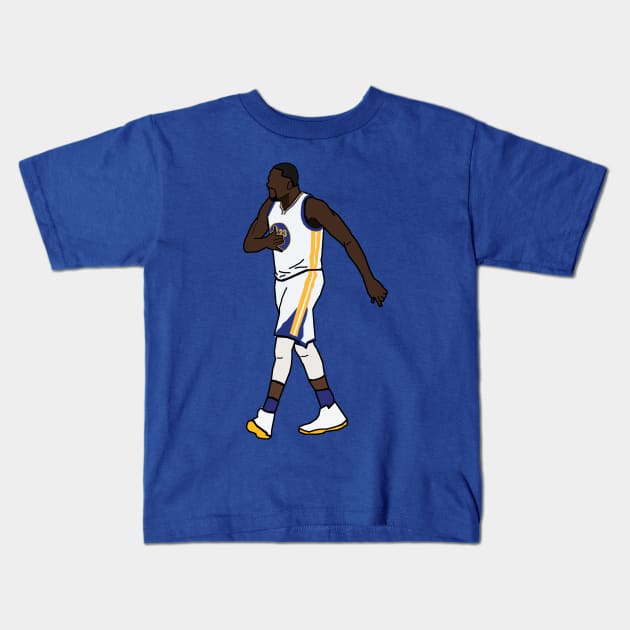 Draymond Green - NBA Golden State Warriors Kids T-Shirt by xavierjfong